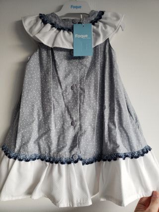 Vestido 3 años Foque NUEVO etiqueta