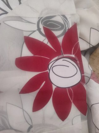 Retal visillo flores