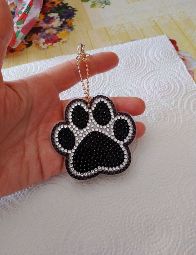 Portachiavi Zampa Diamond Painting