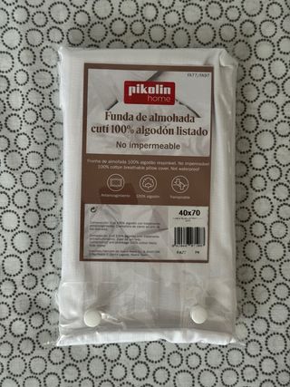 Funda almohada 100% algodón 40x70