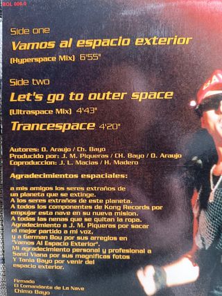 Vinilo Chimo Bayo - Vamos al espacio exterior