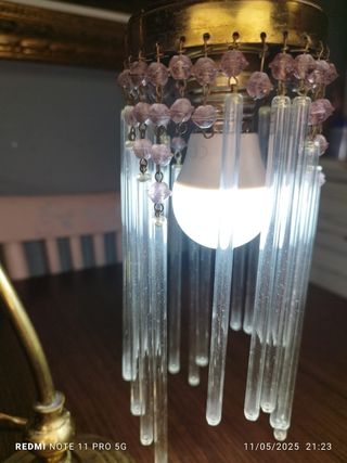 Lampara vintage cristal