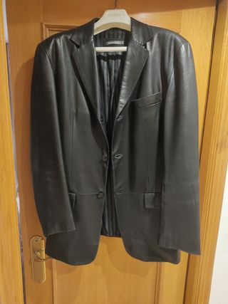 Chaqueta piel Springfield negra - Talla M