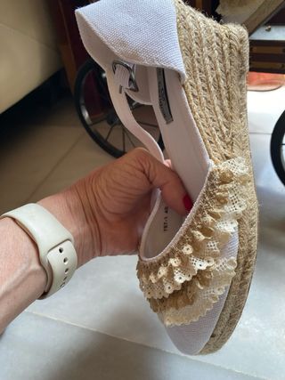 Sandalias esparteñas T/40 y bolso compañero Sevilla.