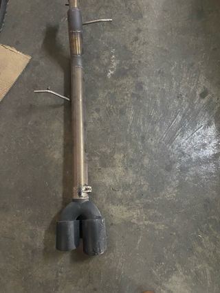 Tubo escape deportivo doble salida