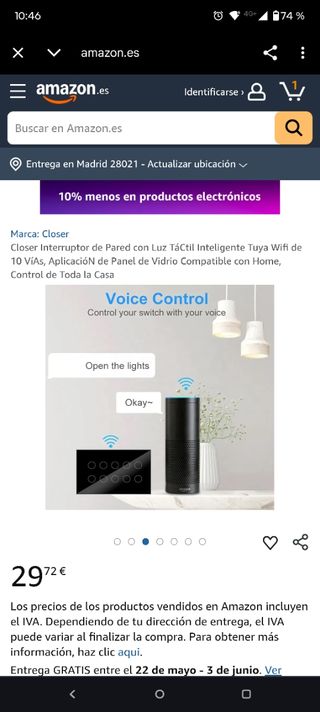 Interruptor de pared