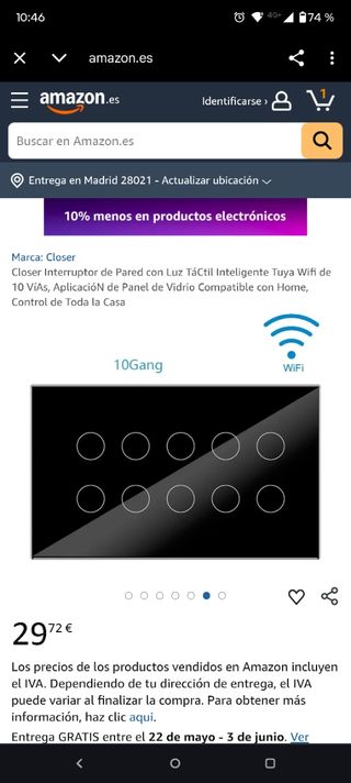 Interruptor de pared