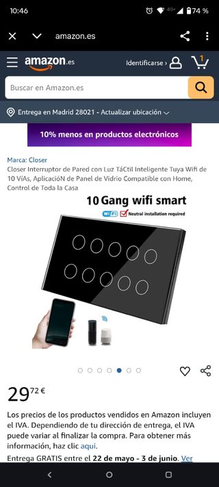 Interruptor de pared