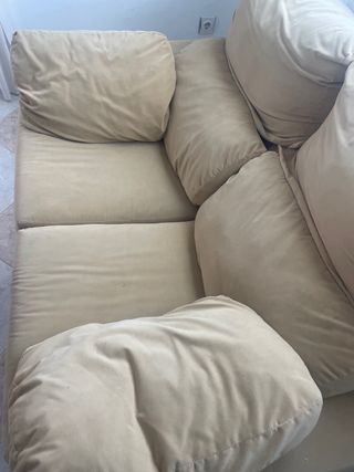Sofas tres + dos plazas material repelente manchas