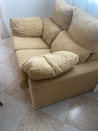 Sofas tres + dos plazas material repelente manchas