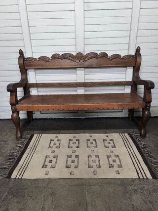 Banco madera. Antiguo