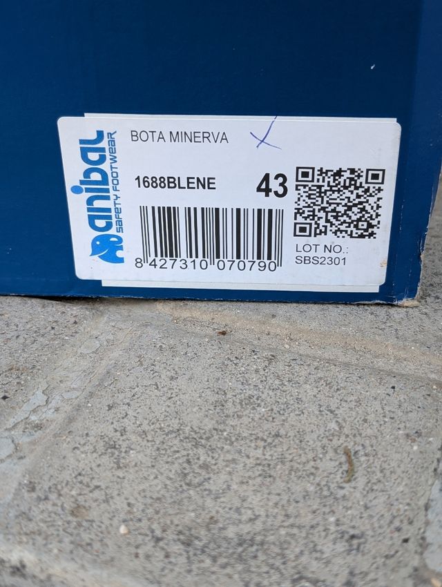 Botas Seguridad Minerva T/43
