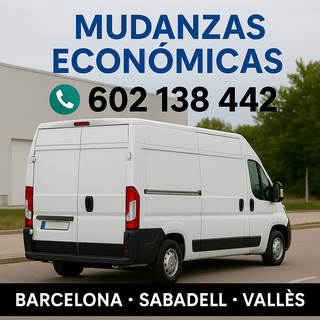 Mudanza y transpore económico con furgoneta grande