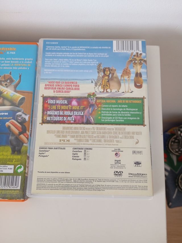 DVDs películas de animación