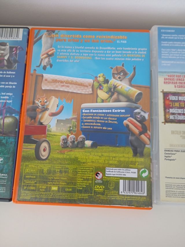 DVDs películas de animación