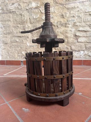 Botellero madera (tipo prensa de vino)
