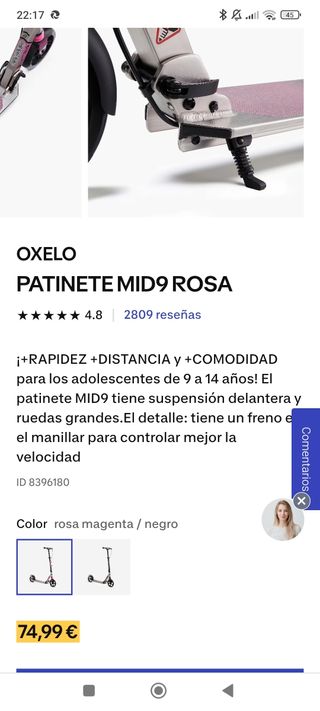 Patinete infantil 