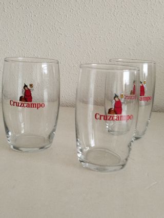 3 Vasos Cruzcampo Vintage