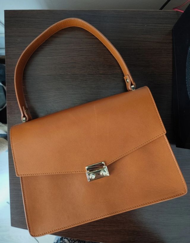 Bolsa de piel cuero auténtico