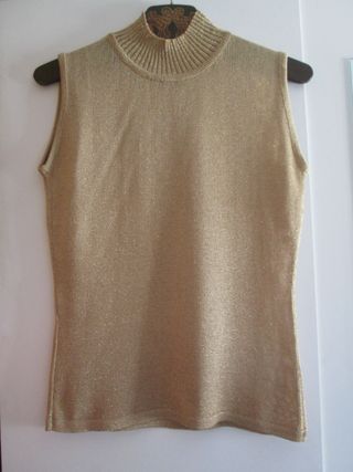 JERSEY SIN MANGAS DORADO CADENA LA MAGLIA