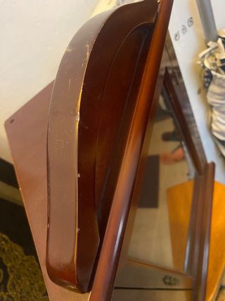 Vitrina de madera con cristal - Esquina