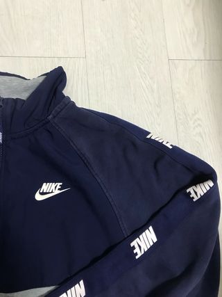 Sudadera Nike azul y gris