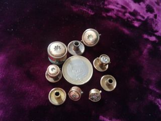 Gemelos antiguos dorados