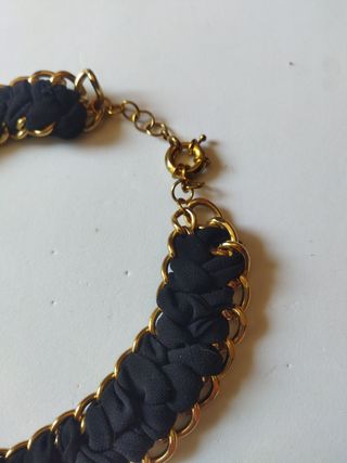 Collier donna nero e oro