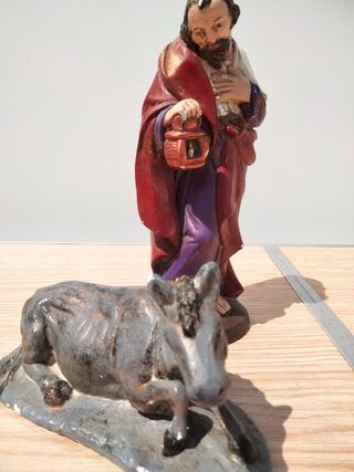 2 Figuras Belén: Pastor y Buey