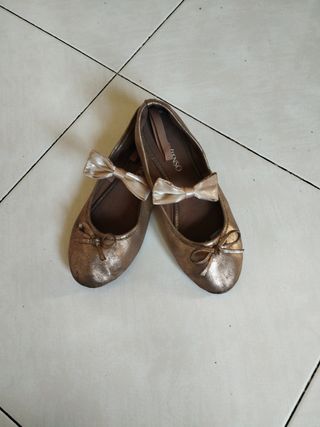 Bailarinas doradas niña nº 34