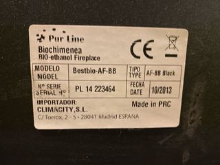 Estufa de bioetanol mural PURLINE Bestbio