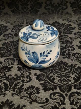 Zuccheriera vintage dipinta a mano