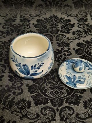 Zuccheriera vintage dipinta a mano