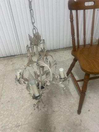 4 lampadari bianchi vintage