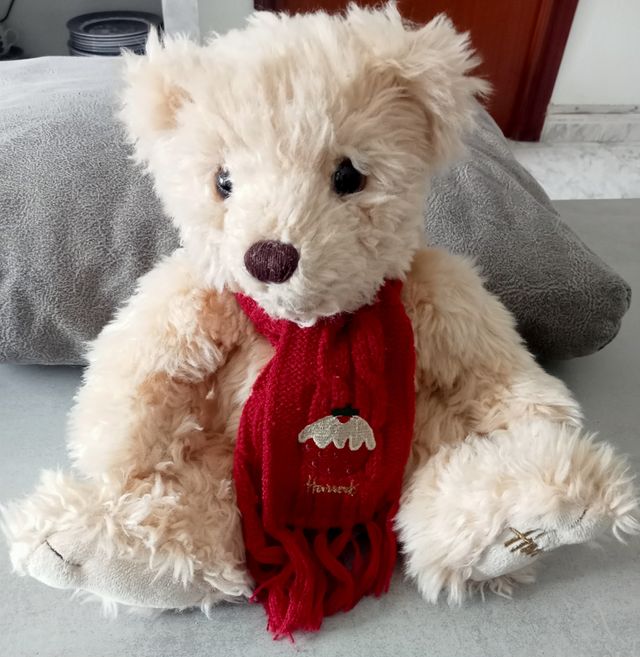 Oso Harrods Marca Vintage, de colección de peluche