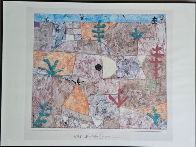 Lámina Jardines del Sur de Paul Klee