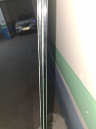 Cristal translúcido hexagonal 150x73cm