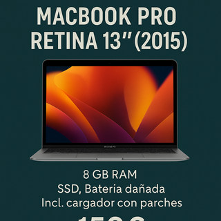 Macbook Pro Retina 15 plateada
