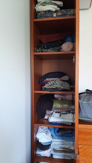 Mueble auxiliar, chapa de madera de cerezo