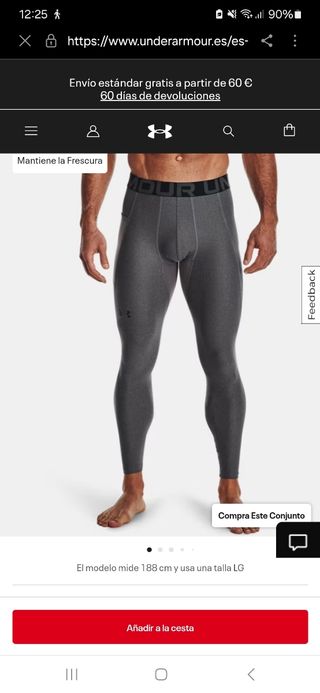 Mallas Under Armour Talla S.