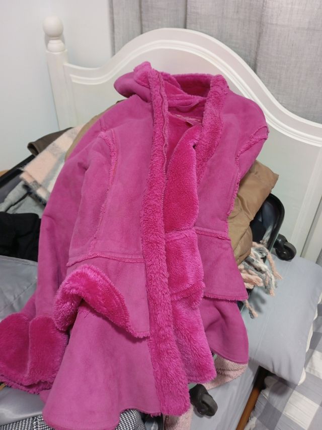 Abrigo rosa niña invierno