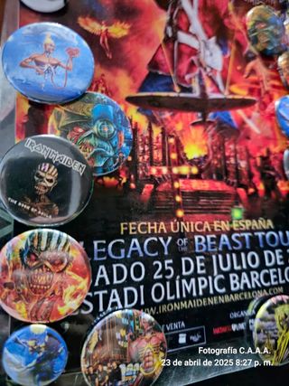 Chapas  iron maiden y Judas Priest