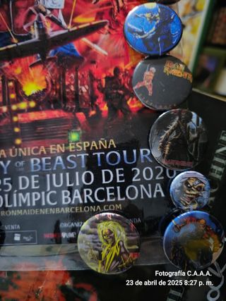 Chapas  iron maiden y Judas Priest