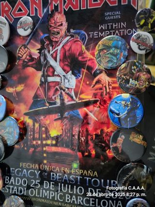 Chapas  iron maiden y Judas Priest