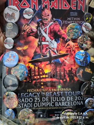 Chapas  iron maiden y Judas Priest