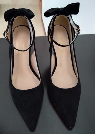 Sapatos Salto Alto Laço - Pretos