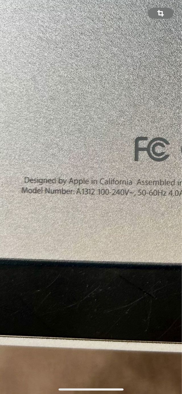 Pantalla, Chasis y cristal Imac 27” 2010.