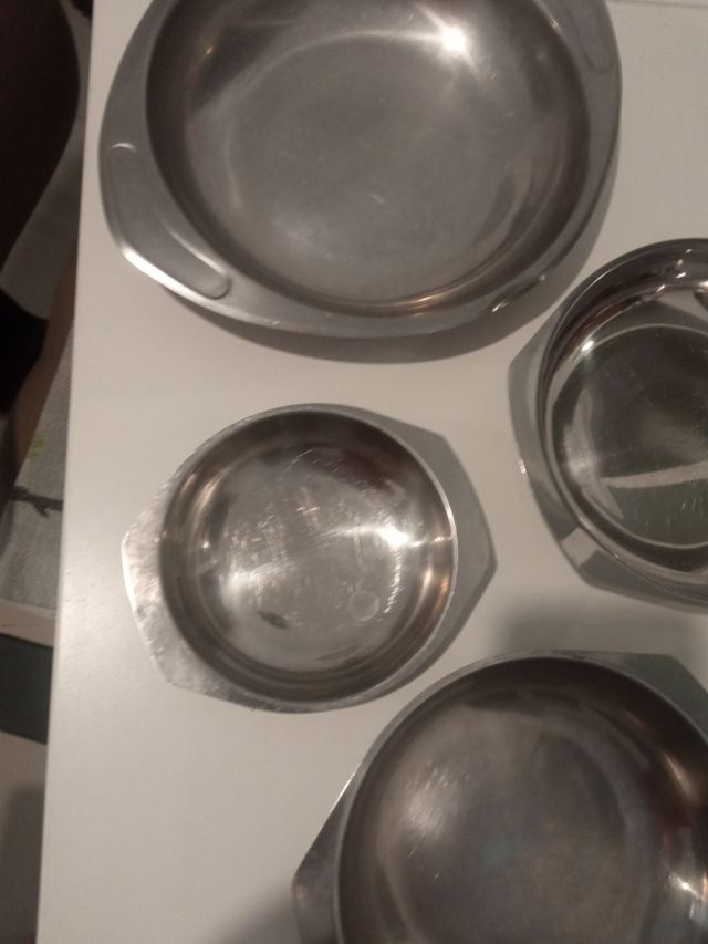 Platos acero inoxidable para camping