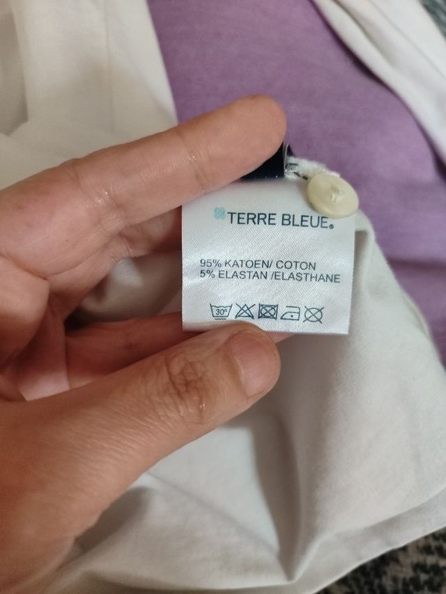Camiseta blanca terre bleue