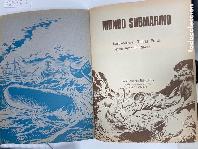 Mundo Submarino 1973. Album cromos